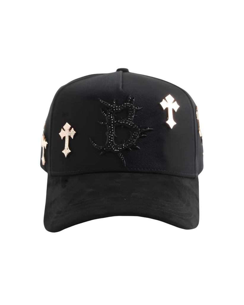 BARBAS HATS - B CROSS 24K ROSE GOLD