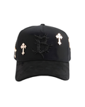 BARBAS HATS - B CROSS 24K ROSE GOLD